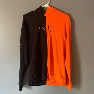 Half Orange Half Black Sweatshirt